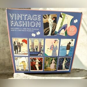 Robert Frederick Giant Vintage Fashion 10 Puzzle Pack~New